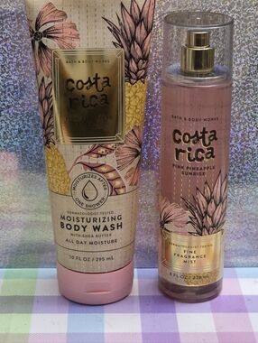 Bath Body Works Pink Pineapple Sunrise Moisturizing Body Wash & Fragrance Mist